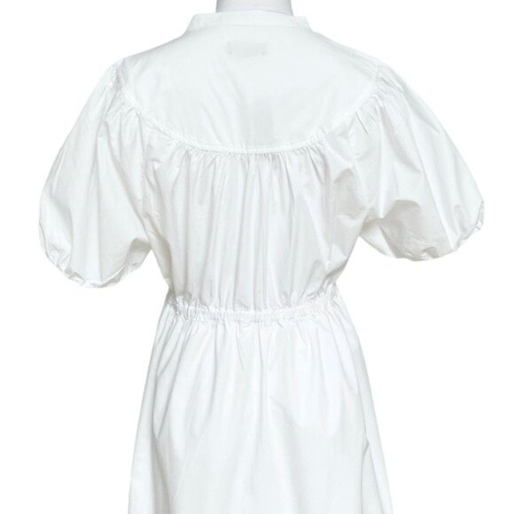 J. Crew Puff sleeve Cotton Poplin Shirtdress White Size Medium and Large NWT - Picture 9 of 16